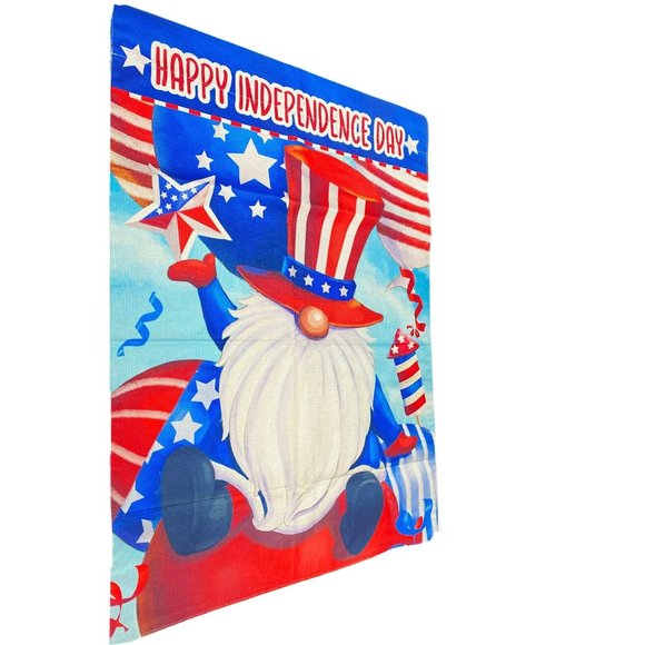 4th of July American Gnome Independence Day Flag Banner USA Decor Brand New - Picture 1 of 7